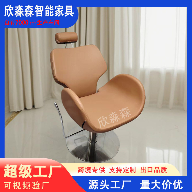 理发椅子会靠上下美发椅子理发店椅子发廊专用网红椅可升降选择