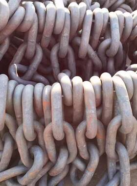 绿化链UQX条刮板用链工业吊装铁链钢圆链锰起环重矿用链机条