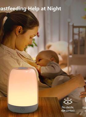 新款模拟出日日落唤醒灯LED儿电子闹小钟灯VYS婴伴睡灯床头氛围夜