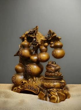 厅五福临葫门芦瓶财金蟾客摆件纳财招葫芦家居客厅K609电视酒柜装