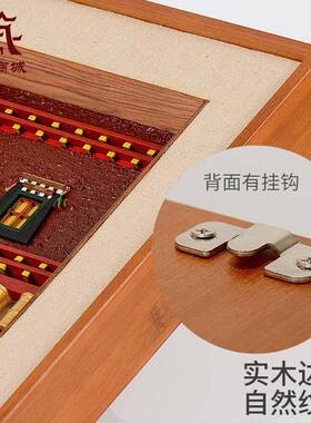 佛缘汇实木建相框画家用客厅非遗创文手式工装KST饰画新中藏式筑