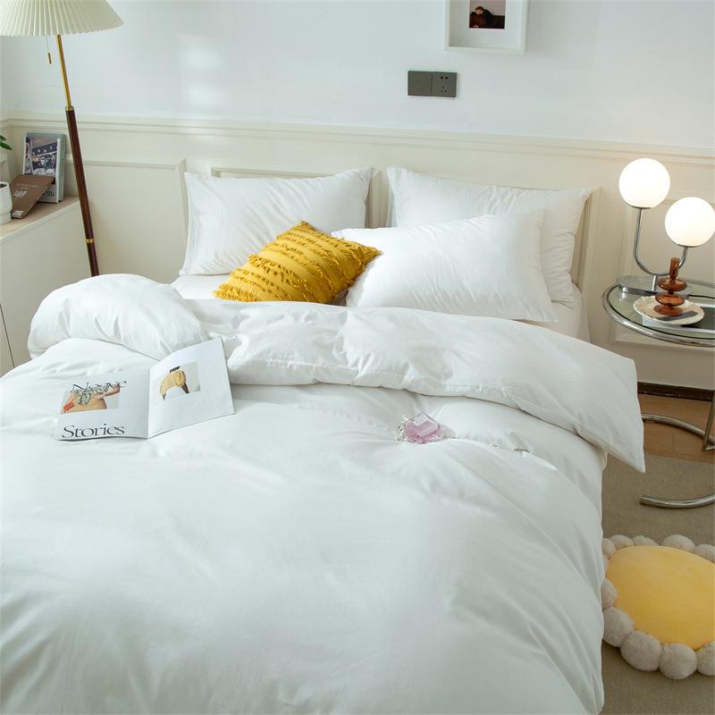 日系棉被套单件纯LZC长绒棉色单人全棉被上罩家用双人长绒纯床用