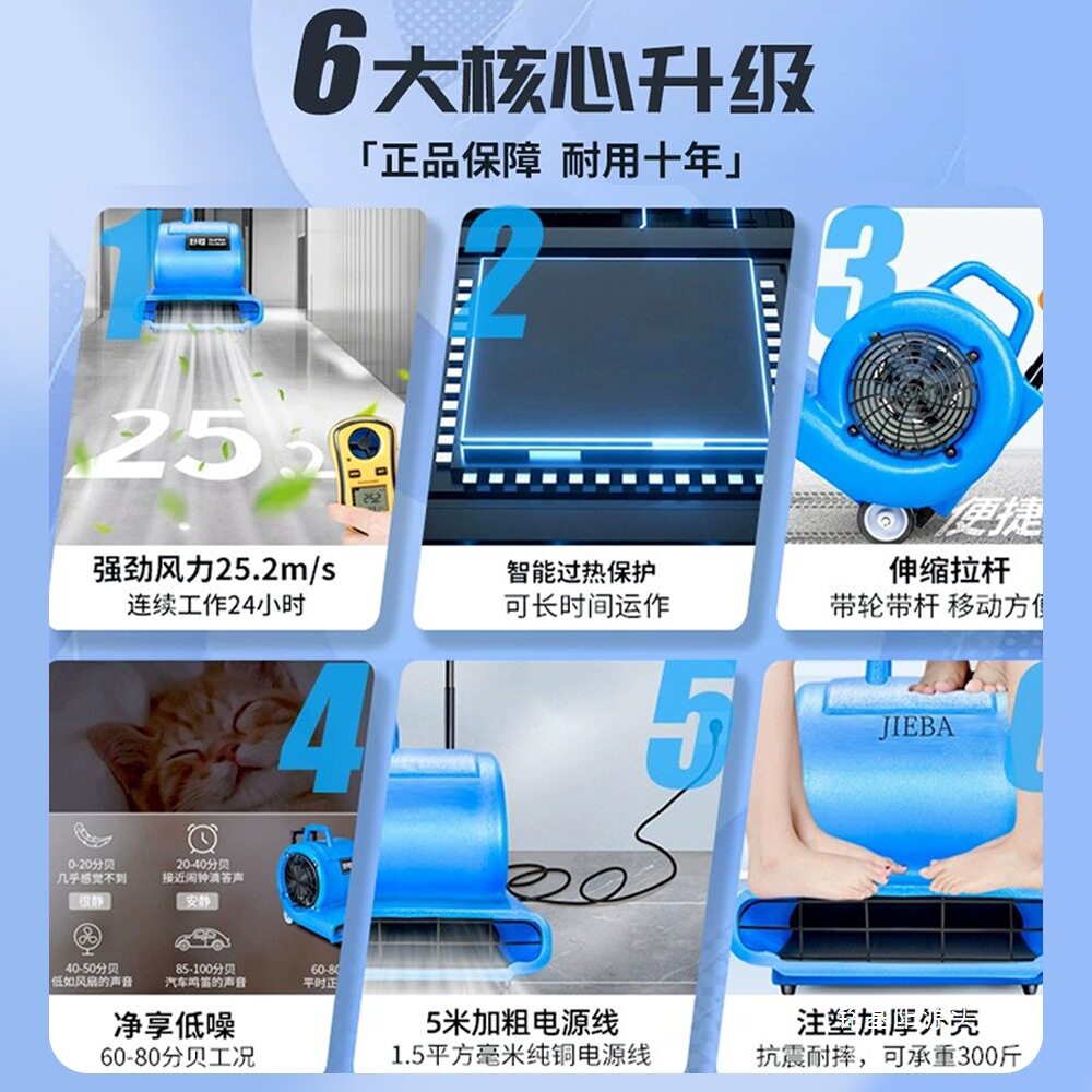 商用鼓风机卫生间地板除湿干燥