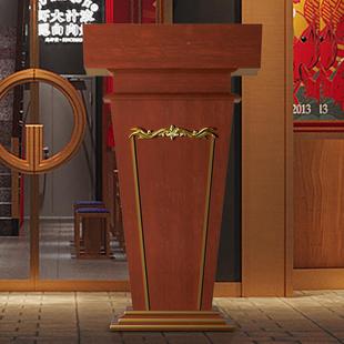 实木演讲发言台接JSN台宾台迎饭店酒店待台咨客台泊车台会议室讲