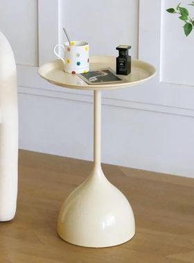 简约边几茶小户型卧铁艺小圆桌奶油风沙发几床边角几PEH电话几室