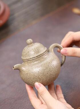 发宜兴紫砂壶球JPU6目粗砂段泥茶1掇壶中式粗陶具免密