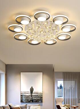 2024年新款大气卧室具水晶吸灯客厅主顶灯调灯光78612轻奢吊圆形