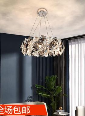 后现代轻15243奢吊灯水吊灯客厅灯气简晶约大餐厅灯高档卧新款网