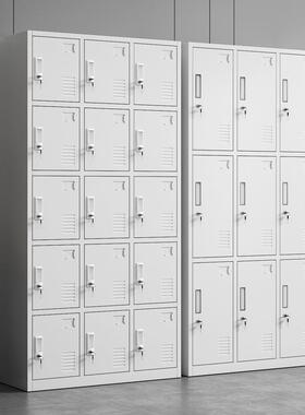 更衣柜钢九制衣柜带锁员工换储物柜六门门铁包皮柜浴室健身EOR房