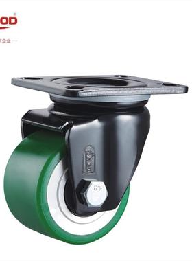 厚工德向脚轮芯低重心万轮抗冲击重载轮业刹OIR车轮铝子