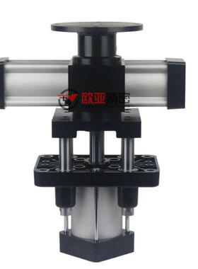 升转气缸QG顶BD63(80)-40/50流水线旋自动化592四导柱升降转台带