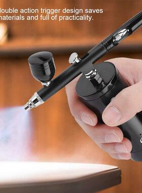 ，eaby式热销便携上充电迷你电动小套喷笔气泵装模型喷黑色气泵漆