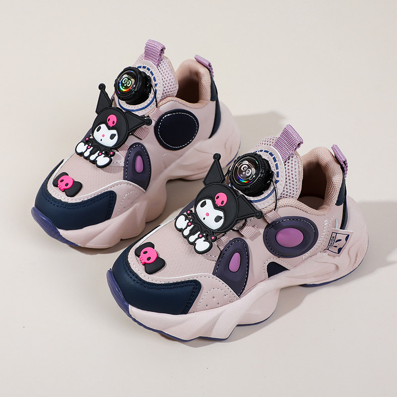 库洛米女童鞋子春秋2026新款儿童软底运动鞋卡通旋转扣女孩老爹鞋,童鞋/婴儿鞋/亲子鞋,运动鞋,淘宝优惠券,粉丝福利购,淘宝优惠卷