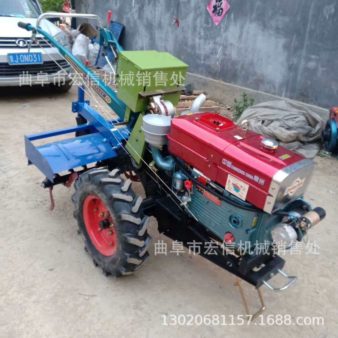 小型农用手扶拖拉机大棚旋耕开沟机播种机操作简单