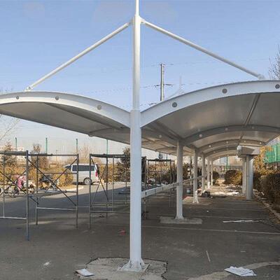 广东惠州桔构直销电膜车膜棚充棚电桩结构停钢车小WF-00132区电动