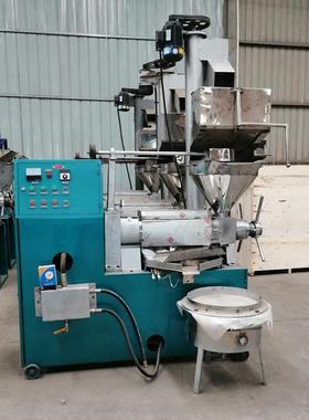 型EIX榨油机商大用大豆葵花籽菜籽棉籽油设备压冷热两用螺旋榨油