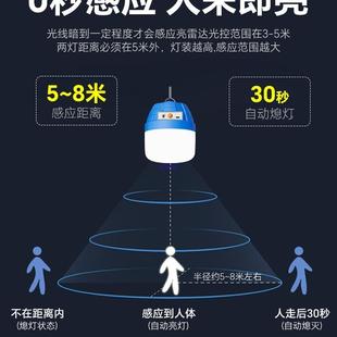 NFZ夜自动充电感应灯人大来间即亮楼梯楼道室外容量不插人电体雷