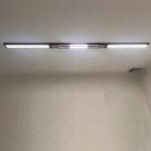 TRIAC客厅无主灯2眼24新款 ed长条灯一体0化护一字l灯条明装 2024新