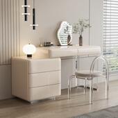 梳妆妆台烤漆意式 极简奶油风轻卧502X室床尾柜化桌收纳柜斗柜一奢