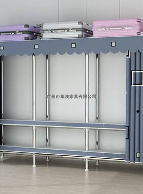 FYZ衣柜家用卧室简易布衣管柜现代简约租房出组用钢加粗加固装收