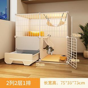 笼子家室内猫砂盆猫用自窝厕所一体由空间猫猫咪养幼猫928猫别墅