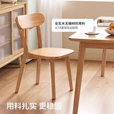 实木椅子餐椅家27402用餐椅餐商用简桌约靠背椅木头复意式专用厅