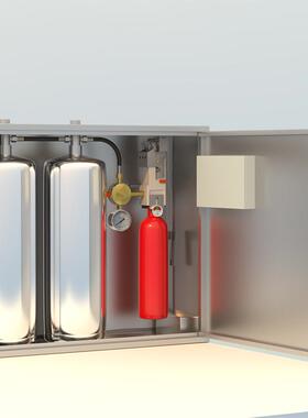 泽安销厨房自动热灭火设备CMJS16-2火装瓶置双灭系统全程只需3-5