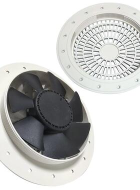 20CM环保PVC管道12V通风圆排气PW调速静2音0VJHWM家用20S形数显风