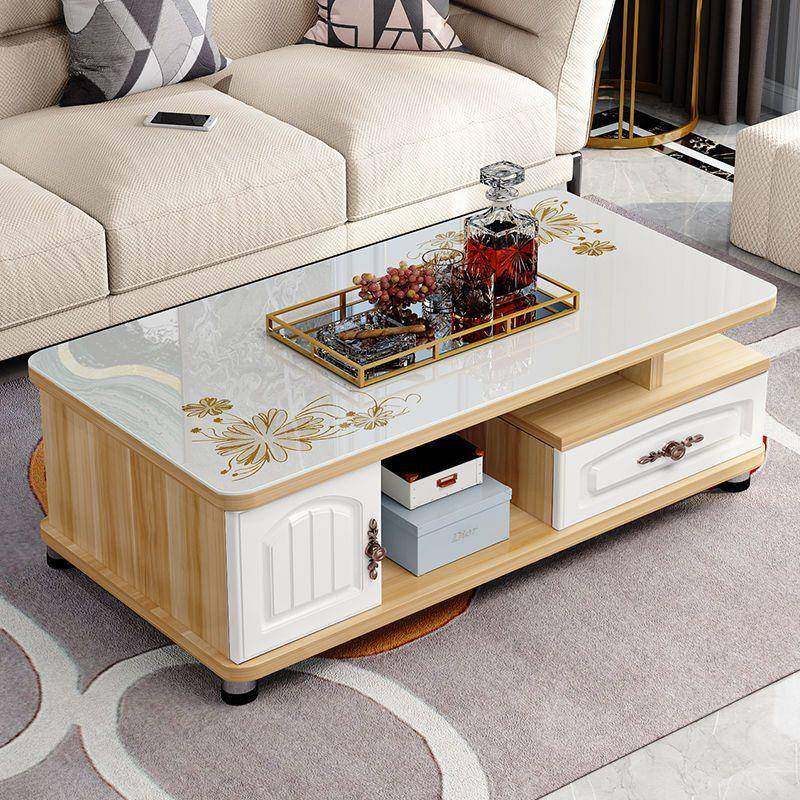 式圆欧角茶几客厅家用桌NXM茶台简约小茶户型钢化方玻璃长形桌子,商业/办公家具,茶台/茶桌,淘宝优惠券,粉丝福利购,淘宝优惠卷