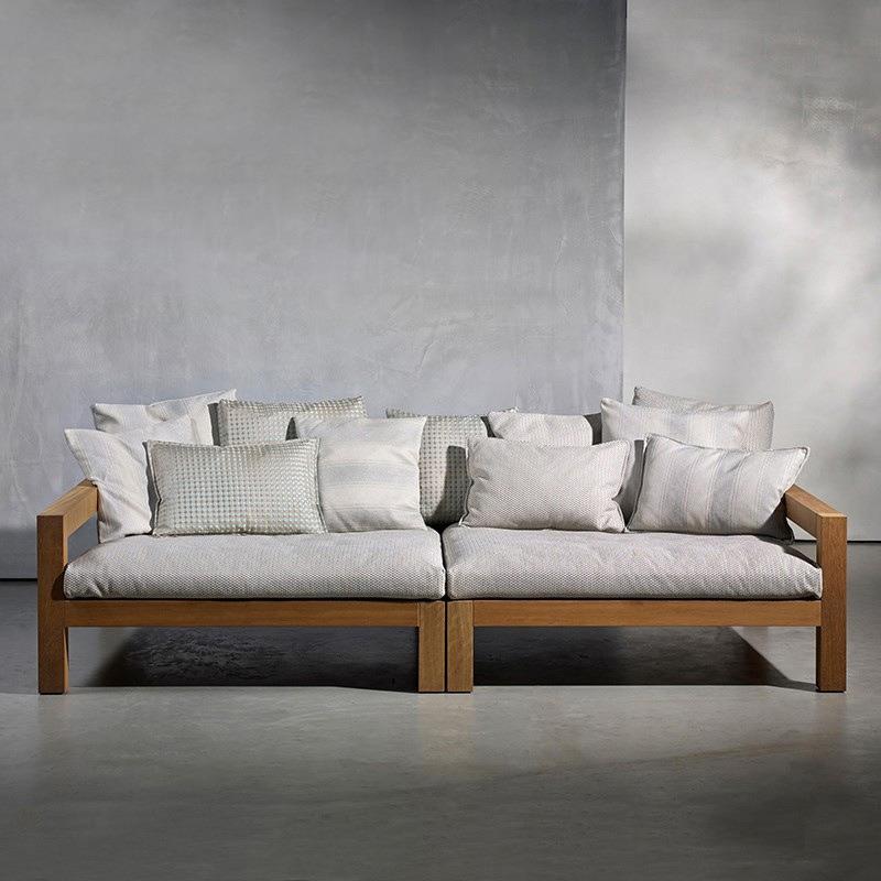 873户外柚木沙房发防水露实天花别墅酒店样板庭院茶几园室外家具