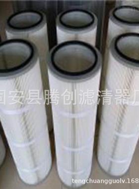 工E业酯维除尘3566滤筒PT聚F覆膜除尘滤筒阻燃覆膜除尘纤滤筒