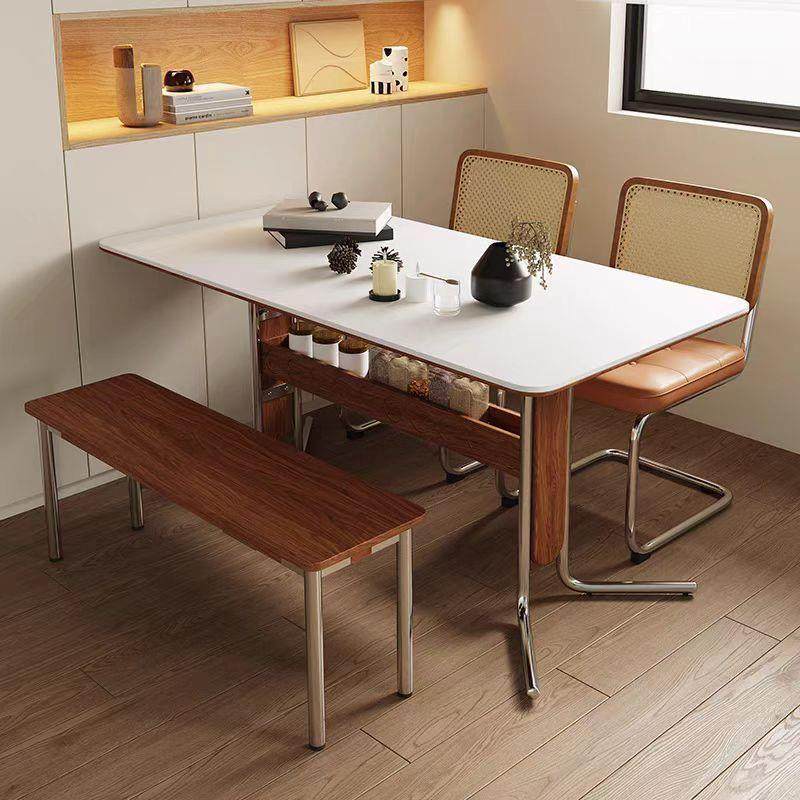 法式DHH岩餐桌莫比恩餐代椅桌布伦特复古现小户型中古风家板用餐