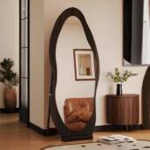 家用客厅镜穿衣镜古芒果中服装 壁店挂试SAV衣镜墙镜卧挂室落地镜