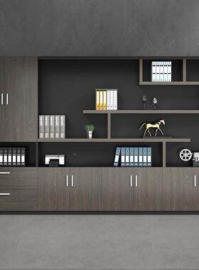 文公件书柜木质老板办室柜简约现代资料档案NGJ柜储物柜背景柜柜