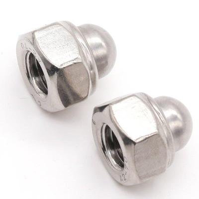 304不M锈钢DN9THF86金属自锁球盖螺母装型饰遮丑盖形螺帽4M5M6M8M