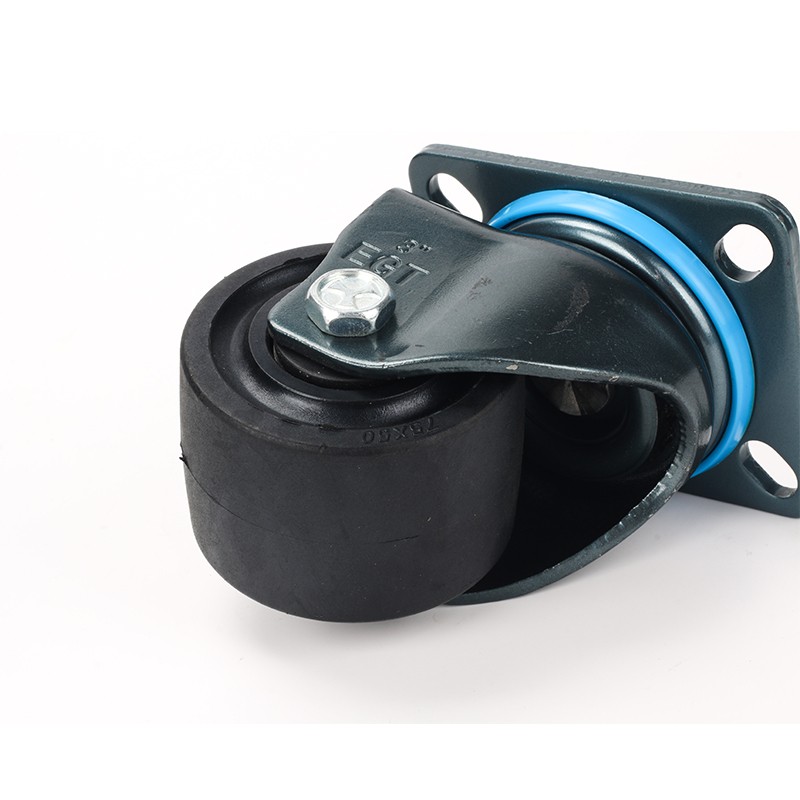 EGT重型脚轮安装孔距7*5低重心万向刹车轮/3寸载重设备轮