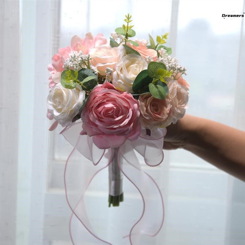 高级出嫁手捧花新娘结婚婚礼伴娘仿真求领证登记注册花束婚纱厂家