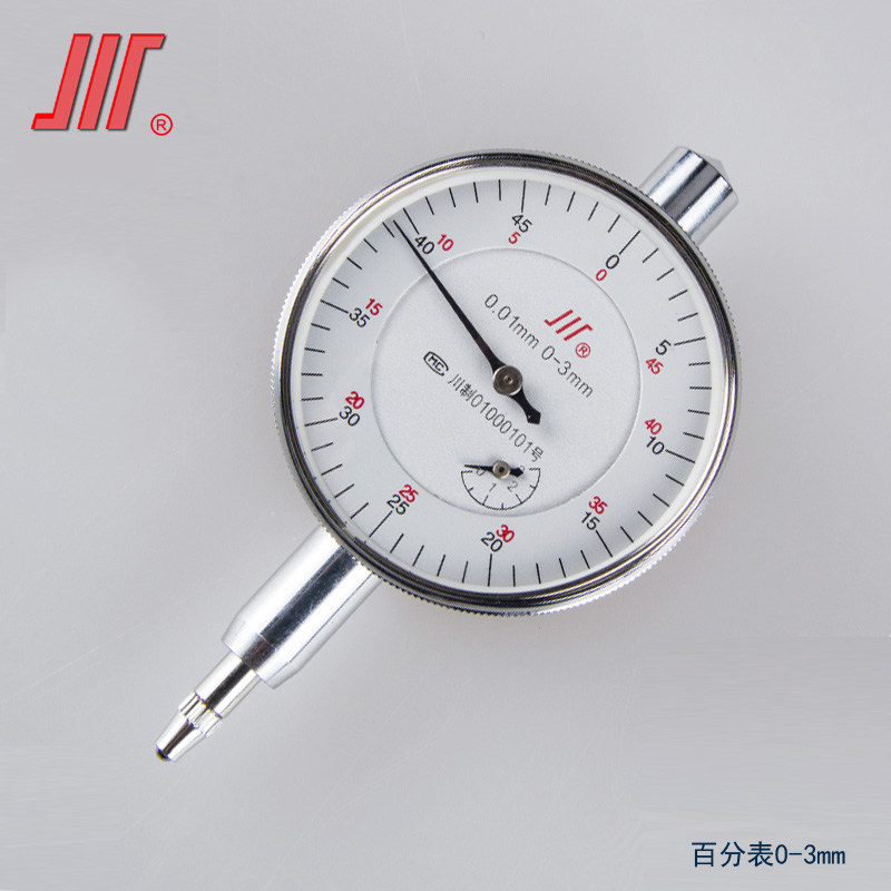 成量百分表0-10mm防震百分表0.01mm一套小校表测头千分表头表盘30