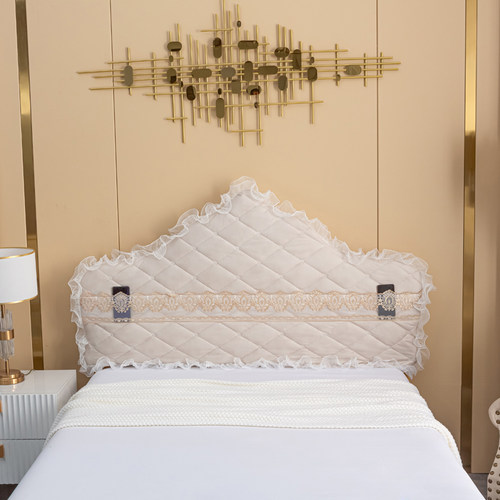 床头罩套2023高级感科技布免洗加厚防撞欧式弧形不规则床头套定制