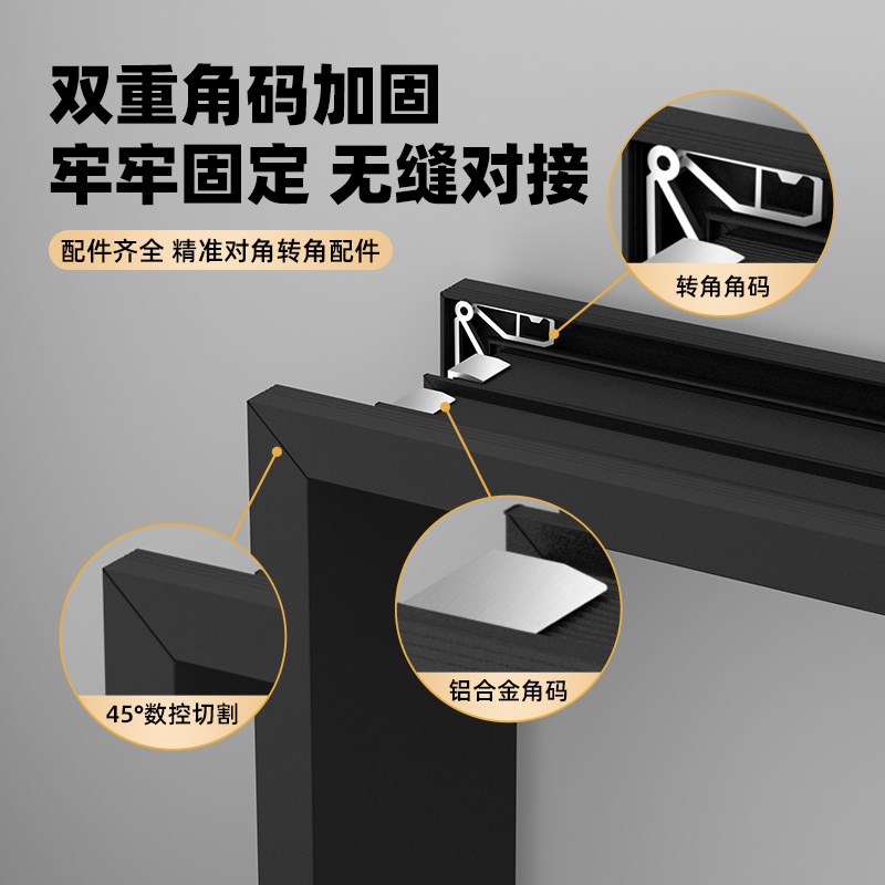 铝合金一体成型哑口阳台门框包边门电梯卫生间窗户垭口门线