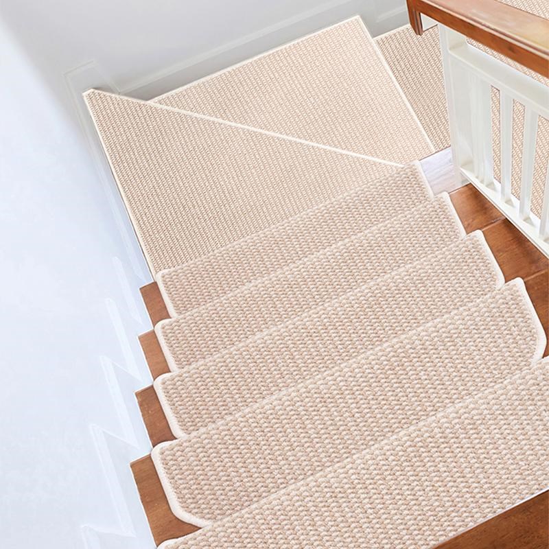 loft专用防滑实木静音楼梯踏步垫复式免胶自粘阶梯式台阶脚踏地毯