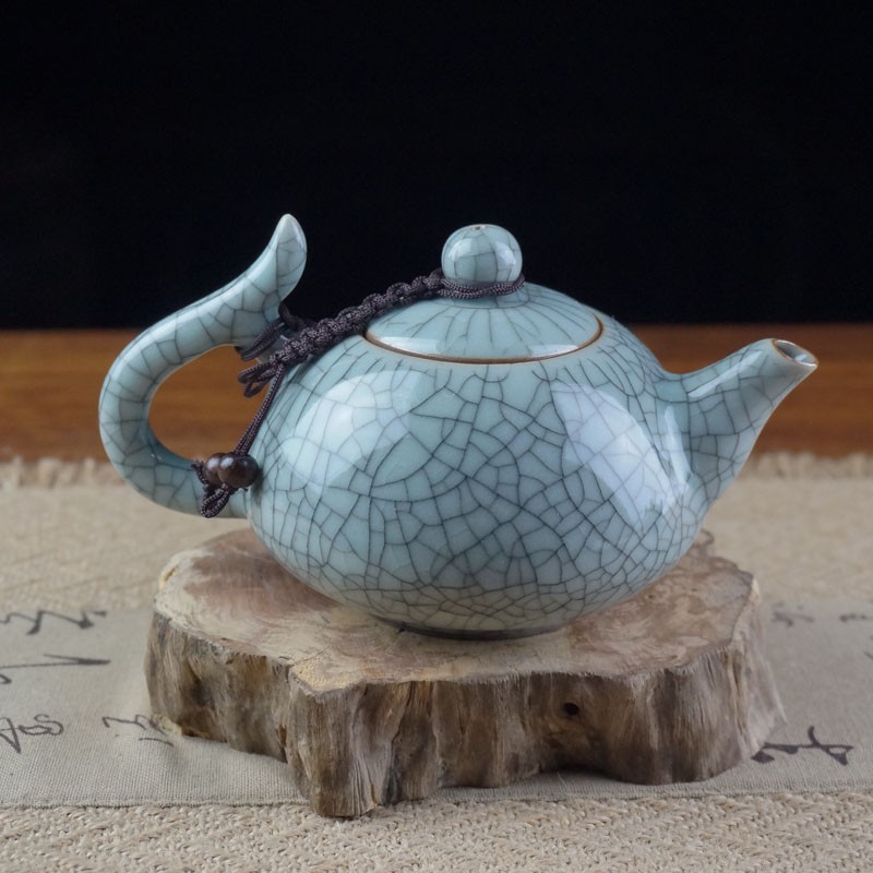龙泉市御茗青瓷茶具茶壶翘把壶陶瓷茶壶过滤功夫茶壶紫砂壶泡茶壶