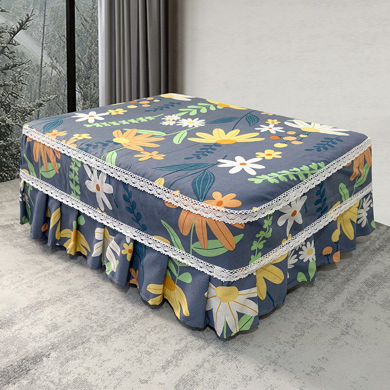 沙发脚踏套全包正方形独凳套定制单个长方形换鞋凳罩合体沙发凳套