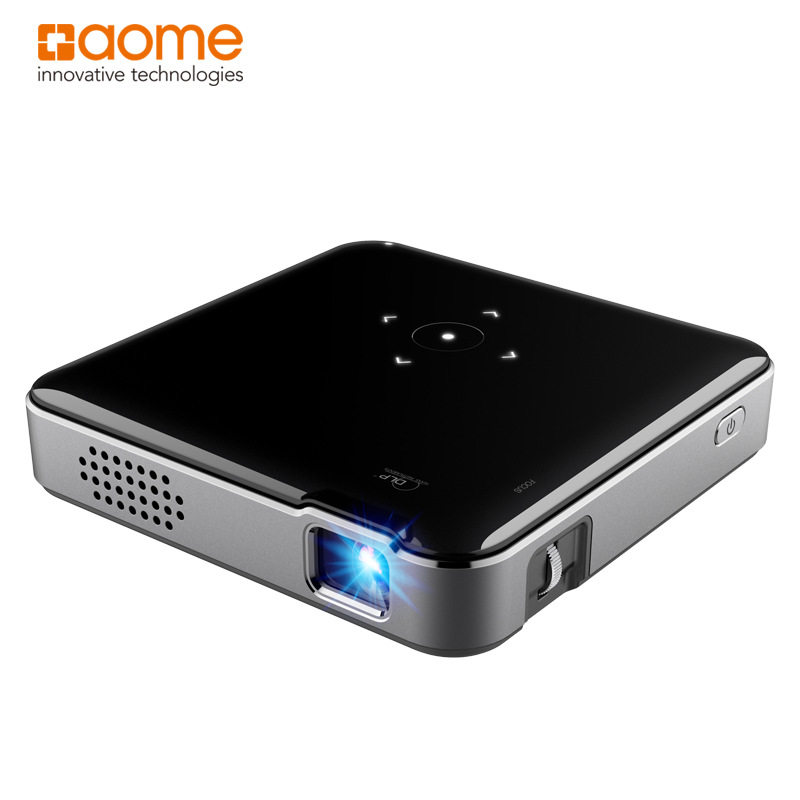 P60黑迷你投影機家庭办公家用DLP微型便携投影仪外贸智能便携办公