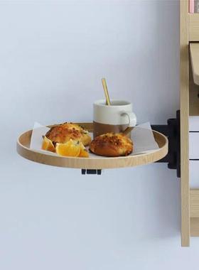 边几茶几床边床头边置物伸IFI缩托盘可折叠悬浮几式旋转折叠置物