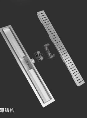 3锈04BAD42550工不钢地漏漏欧系侧排防臭地淋浴房酒店程长条线形