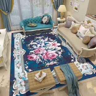 米尔客厅地毯客厅垫式茶克什米尔克几垫什床边沙发卧欧室满铺家用