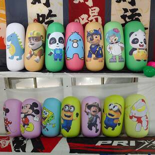 充发模光不翁立柱气闭气彩色卡倒通商气场不倒翁气美陈拳击柱出气