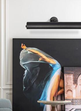 铜画全灯油画打画灯书墙柜书架款补光复古充电免布线82921装饰画