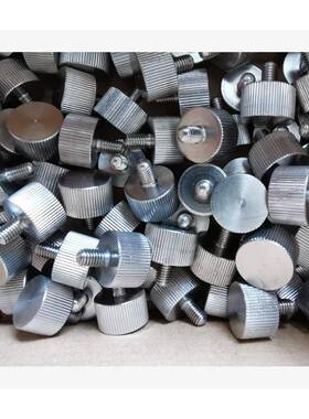 34不锈平钢滚花头WKI螺钉GB83头5M05*8平螺钉